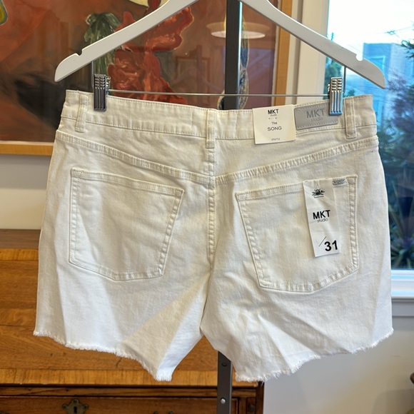 MKT Studio The Song New Drill Shorts - Off White - Picture 2 of 2